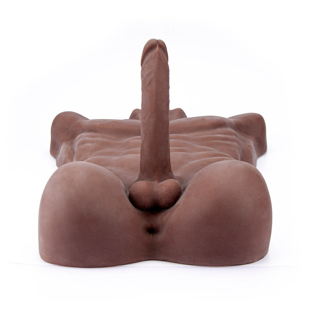 10.8 kg Male Torso Masturbator with 8" Bendable Dildo - LJ2007C