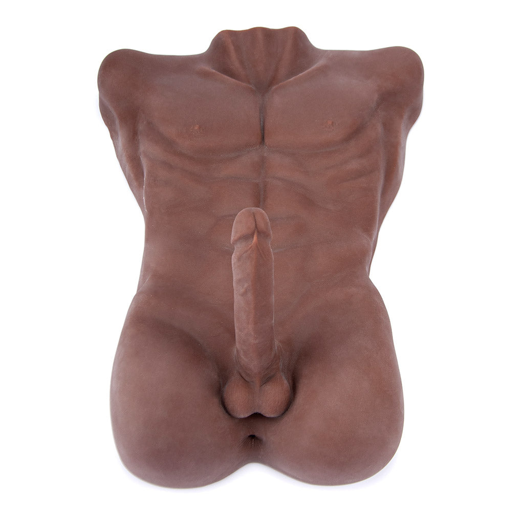 10.8 kg Male Torso Masturbator with 8" Bendable Dildo - LJ2007C