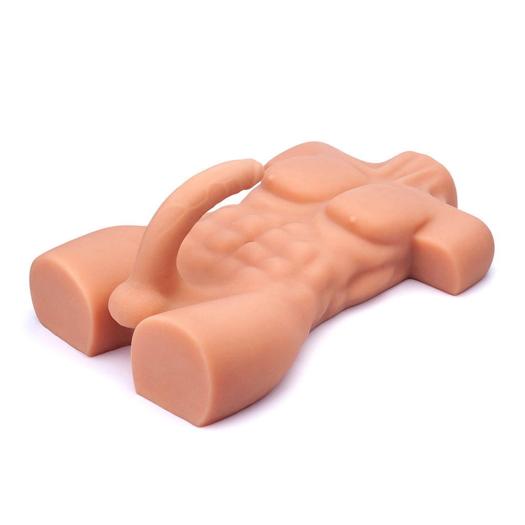 11.8 kg Male Torso Masturbator with 8.5" Bendable Dildo - LJ2008