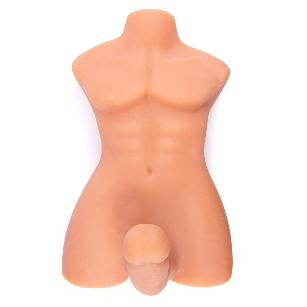 8.9 kg Male Torso Masturbator with 9" Bendable Dildo - LJ2009