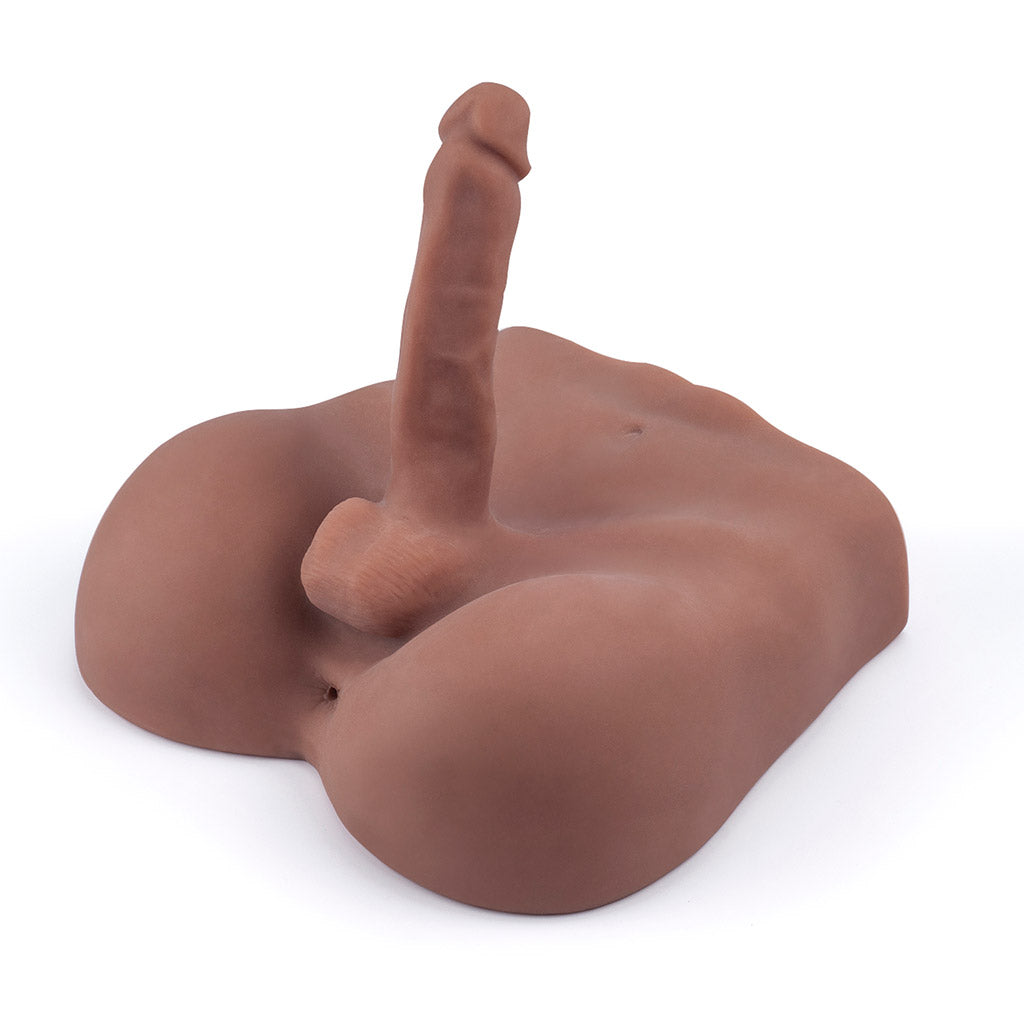 4.7kg Male Torso Masturbator with 7" Bendable Dildo - LJ3048B