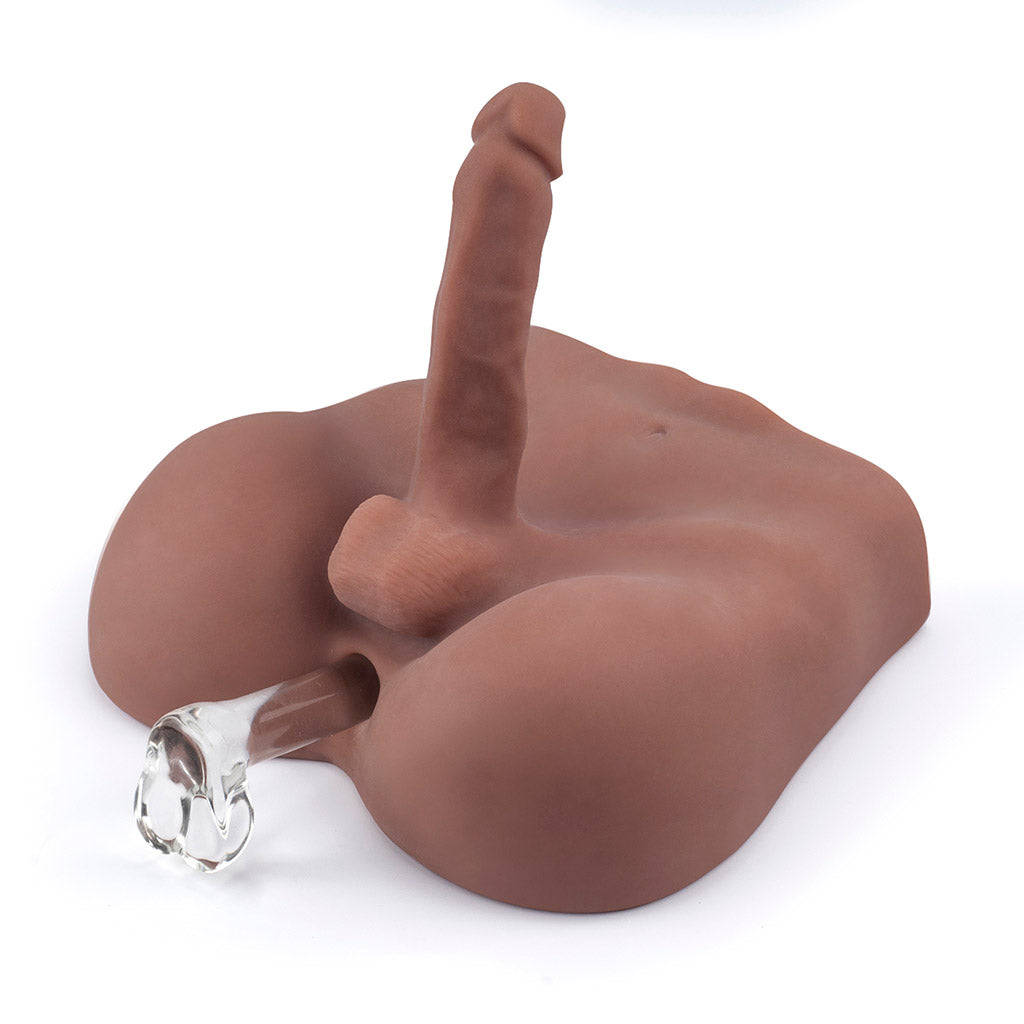 4.7kg Male Torso Masturbator with 7" Bendable Dildo - LJ3048B