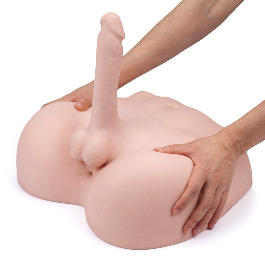 7.5 kg Male Torso Masturbator with 8" Bendable Dildo - LJ3106