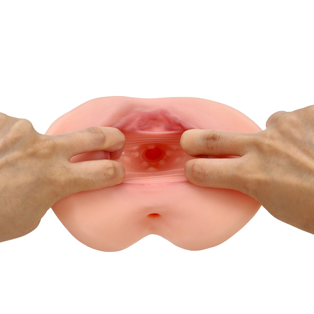 850g Realistic Visible Inner Lips Handheld Masturbator - LJ4111