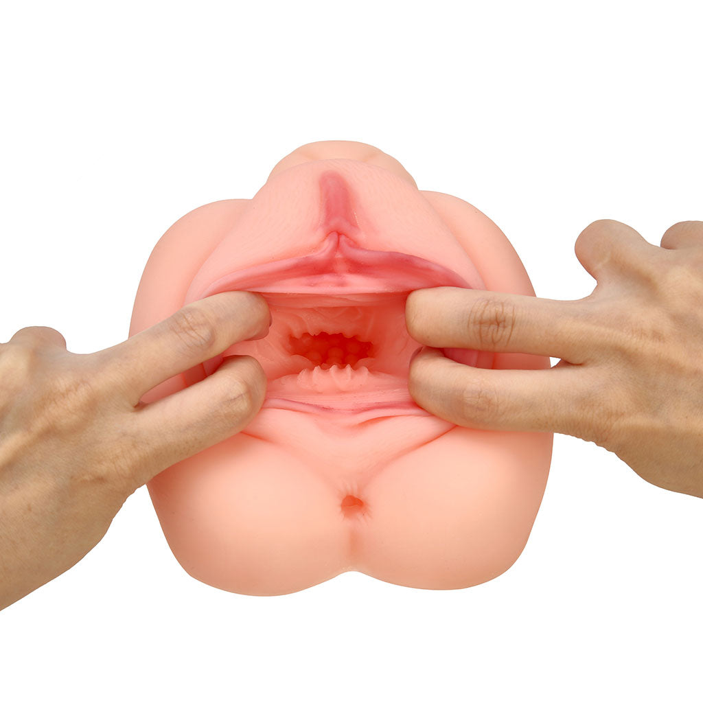 700g Realistic Open Lips Handheld Masturbator - LJ4112