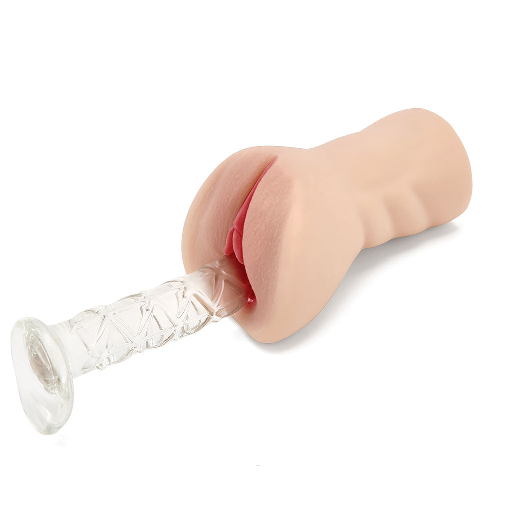 400g Realistic Visible Inner Lips Handheld Masturbator - LJ4116