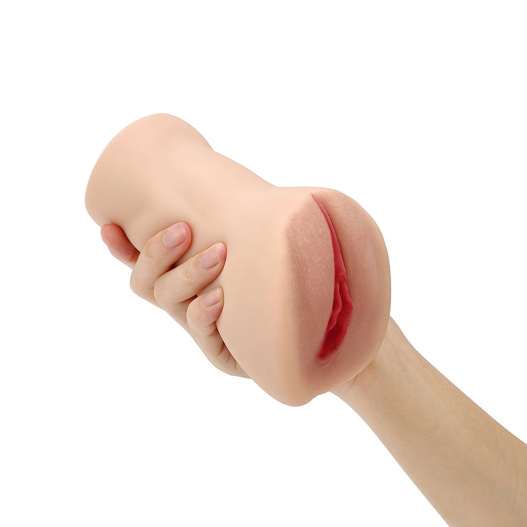 400g Realistic Visible Inner Lips Handheld Masturbator - LJ4116