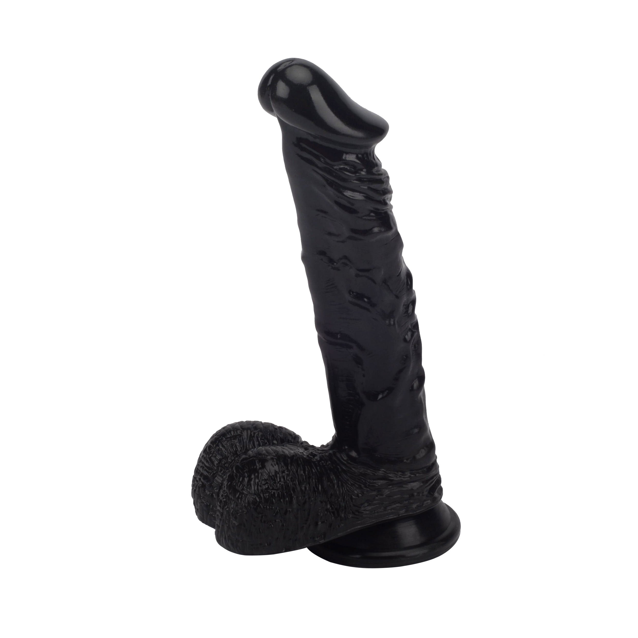 6.5" Classic Realistic PVC dildo with balls - LJ9082B