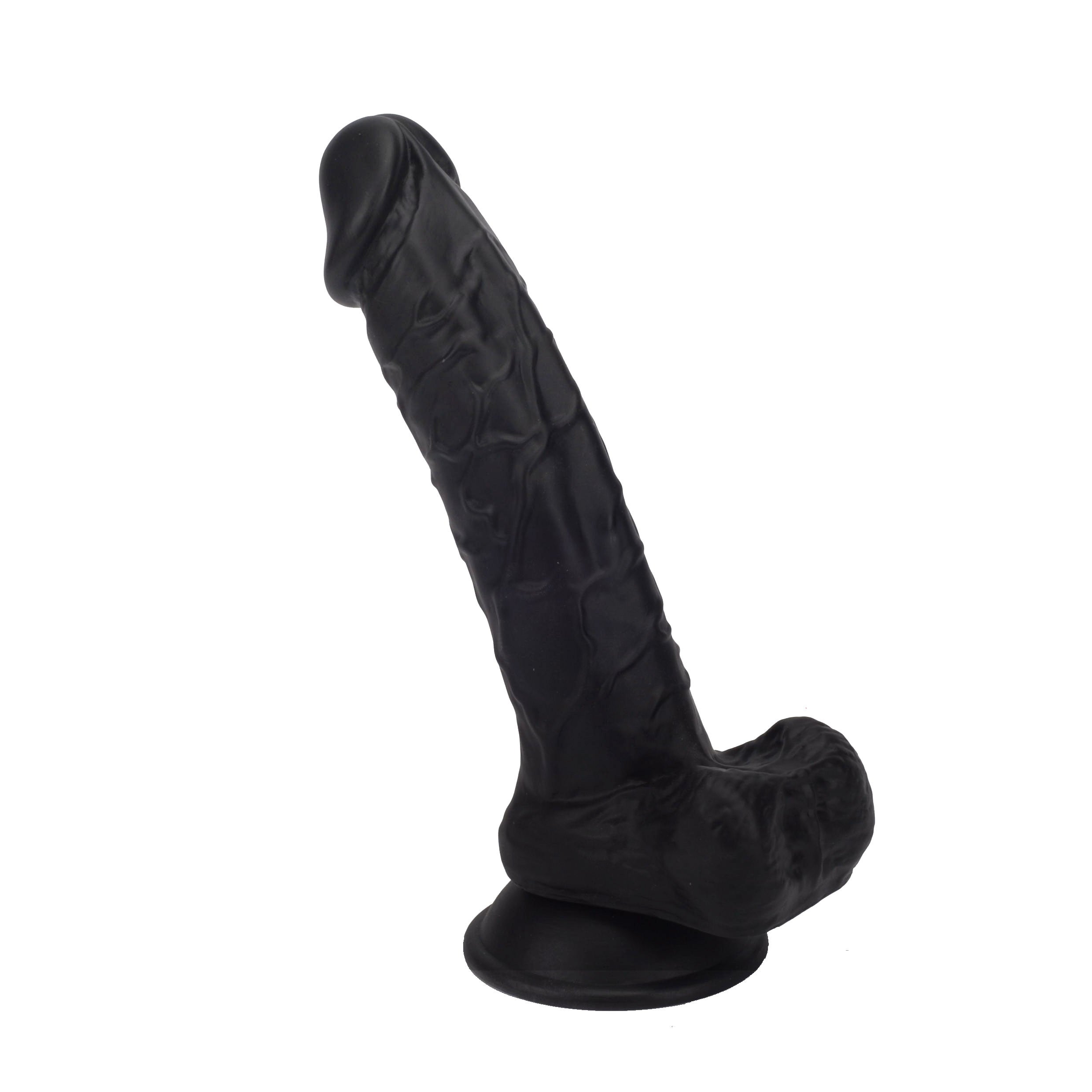 7.5" Classic Girthy Realistic PVC dildo with balls - LJ9084B