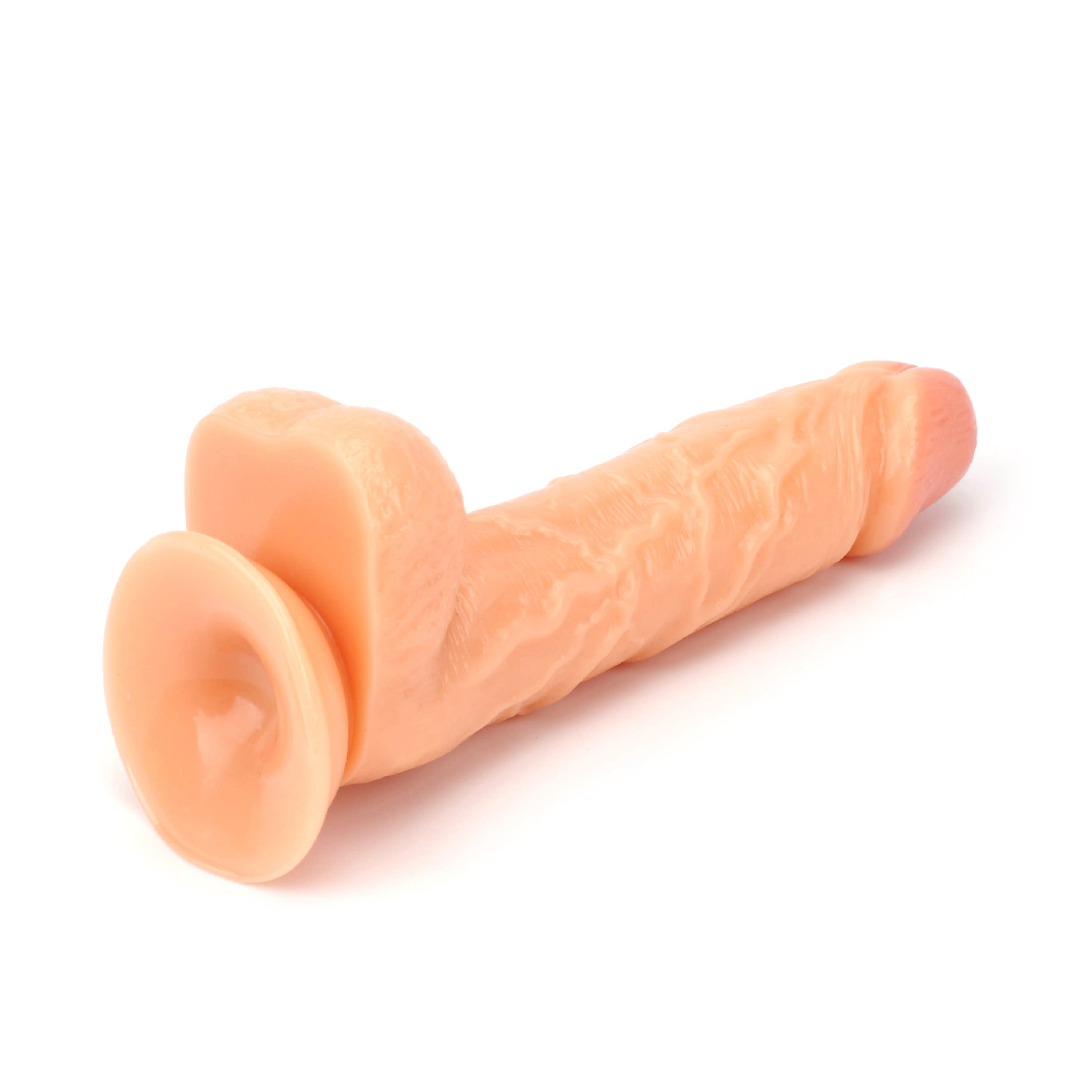 6" Classic Realistic PVC dildo with balls - LJ9108