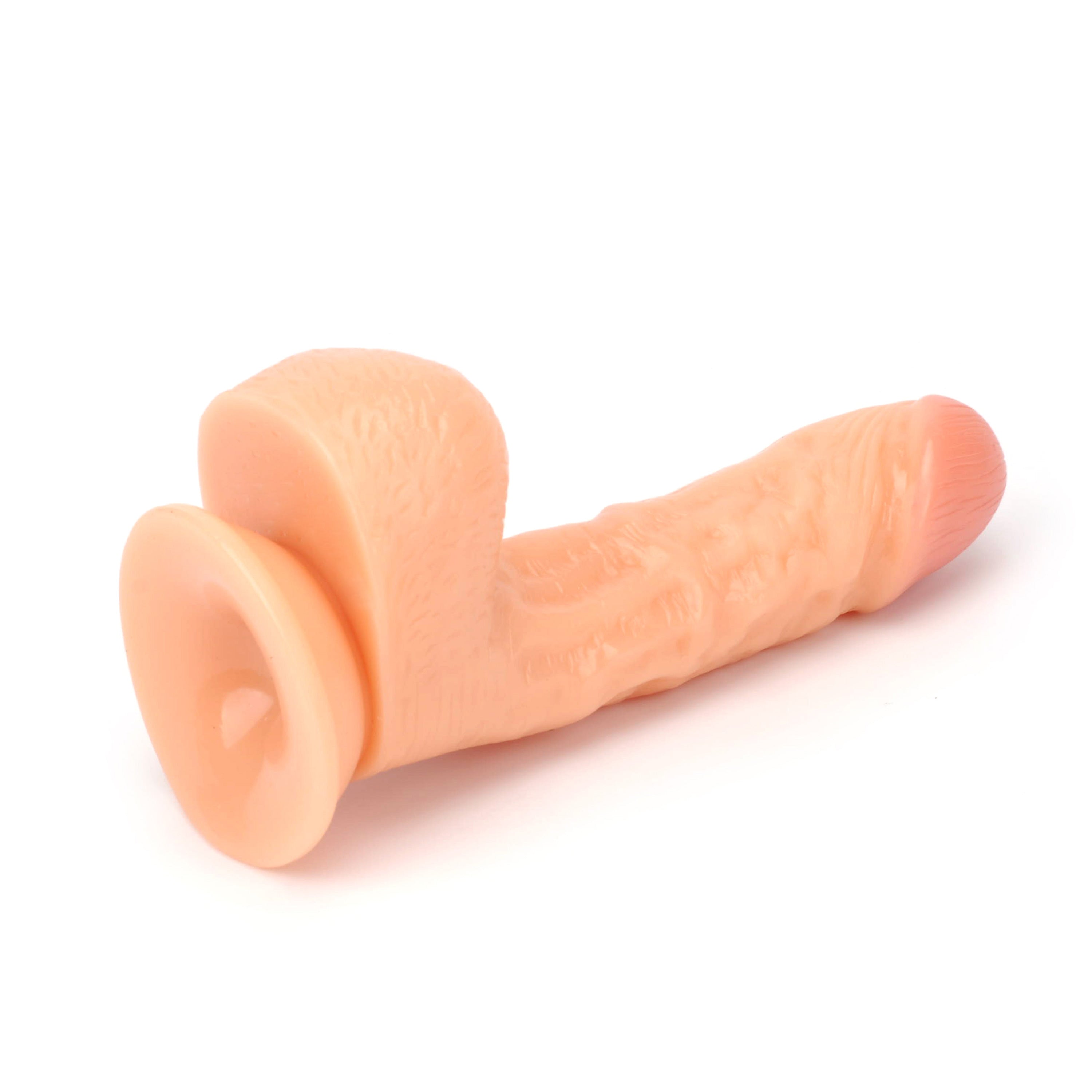 5" Classic Realistic PVC dildo with balls - LJ9111