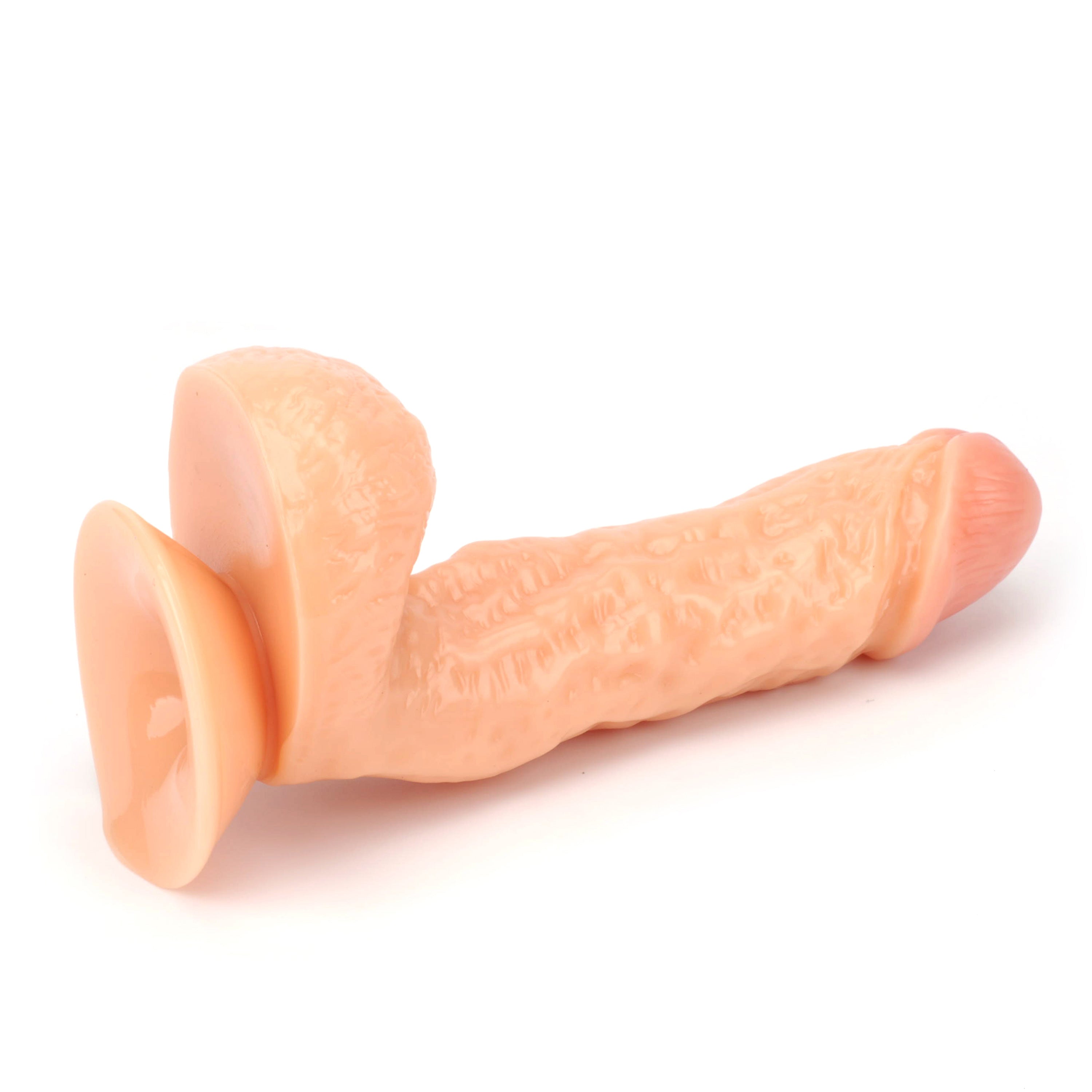 5.75" Classic Realistic PVC dildo with balls - LJ9117