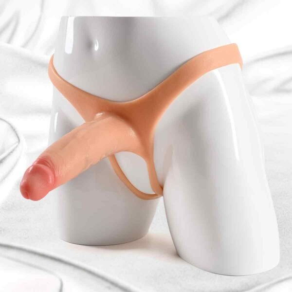 Velvet Edge Silicone Hollow Strap-on Dildo